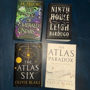 Four Fantasy & YA Hardcover/Paperback Books - Colorful Covers